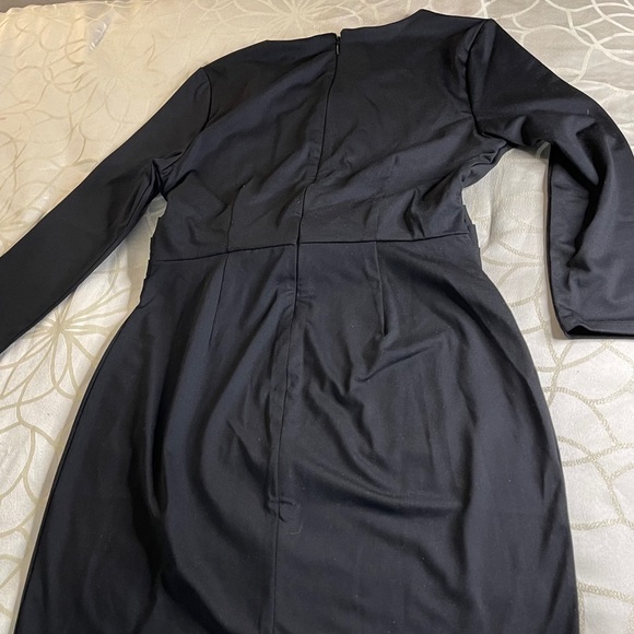 INC Black dress 3/4 sleeves - Picture 2 of 12